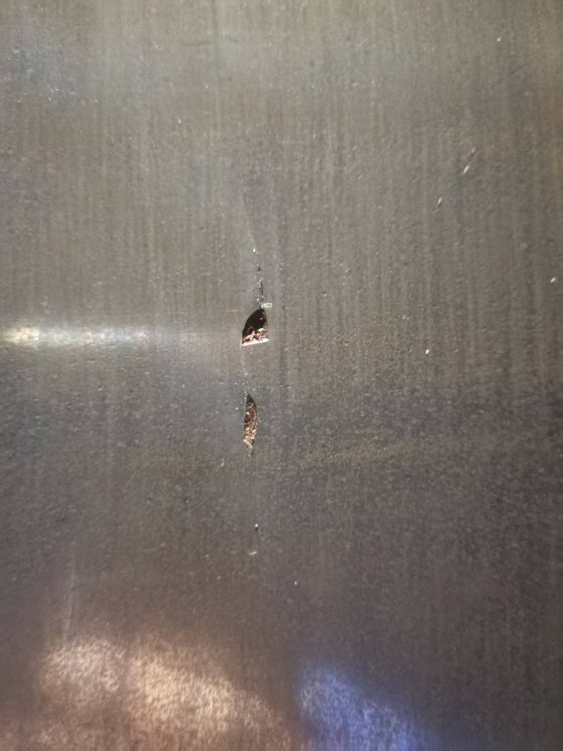 钢带裂纹、凹坑、划痕维修